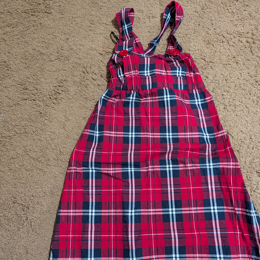 Wet Seal Red and Black Plaid Top